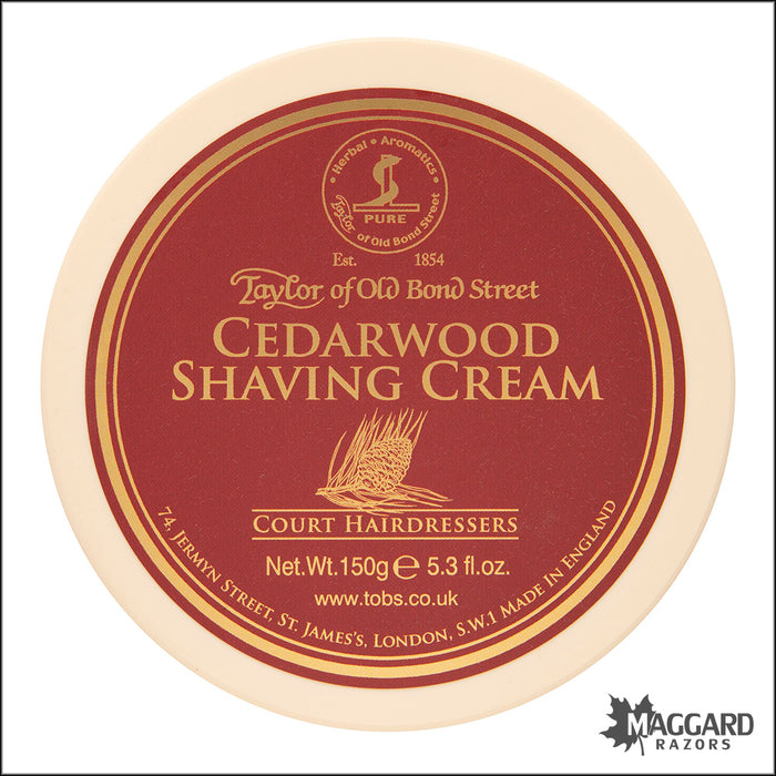 Taylor of Old Bond Street Cedarwood Shave Cream, 150g