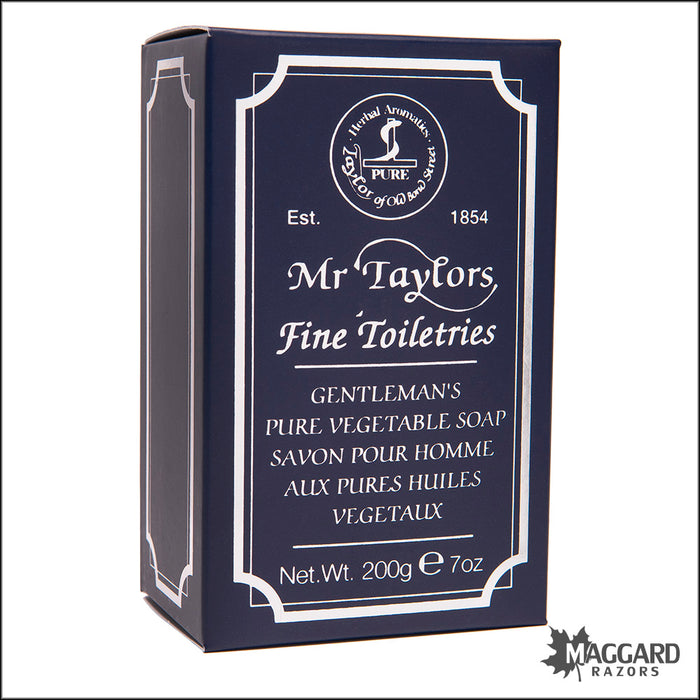 Taylor of Old Bond Street Mr. Taylor Pure Vegetable Triple Milled Bar Soap, 200g