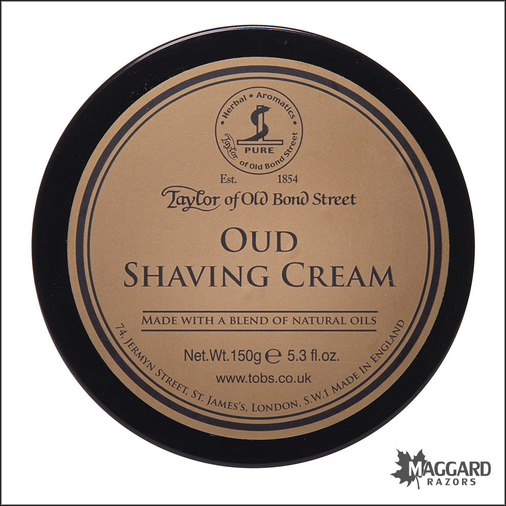 Taylor Oud Cream, Street 150g Razors Bond — Maggard Old Shaving of