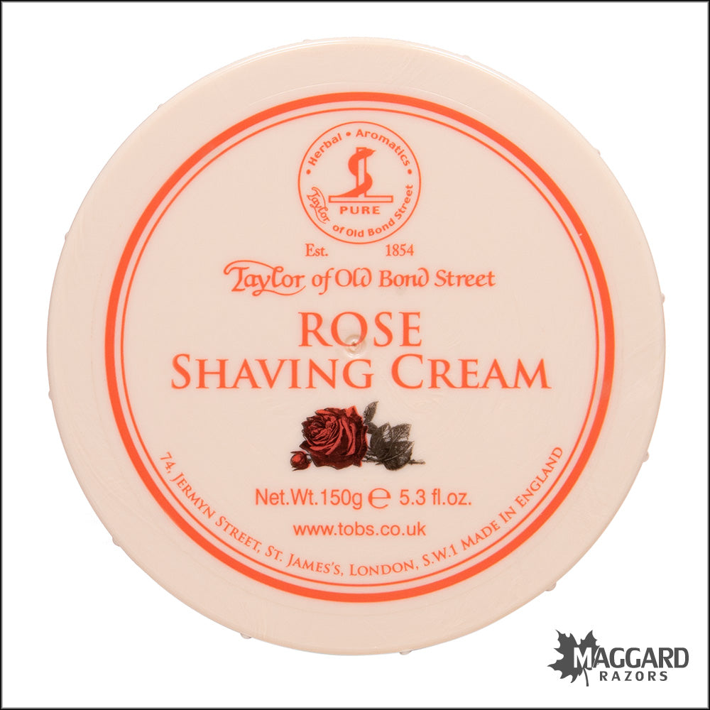 Taylor of Old Bond Street Rose Shave Cream, 150g — Maggard Razors