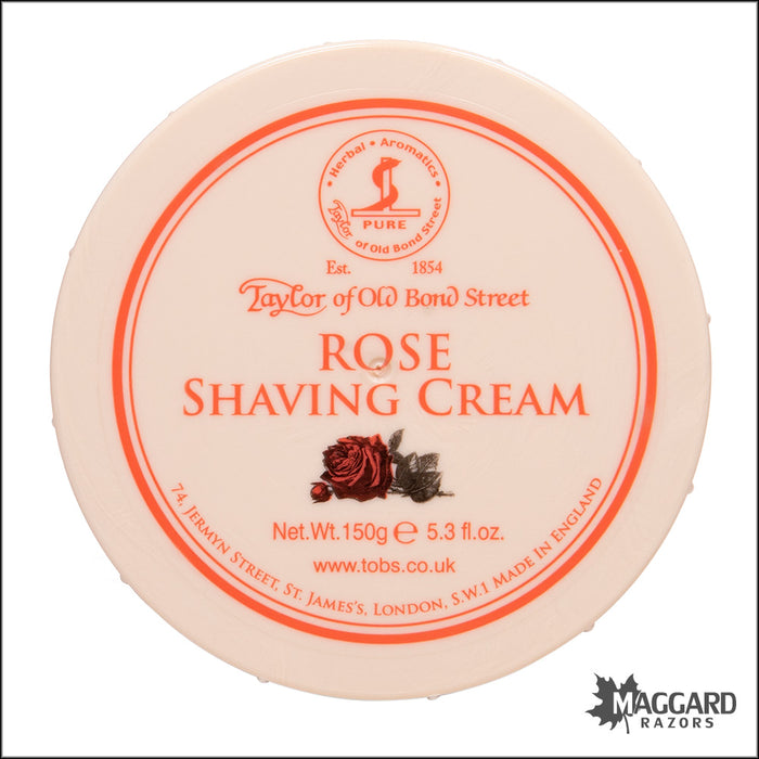 Taylor of Old Bond Street Rose Shave Cream, 150g