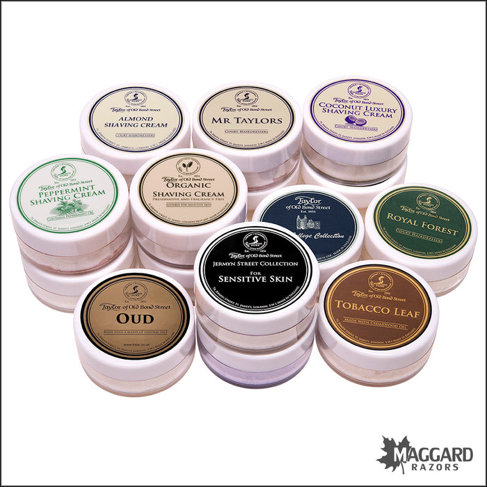 Taylor of Old Bond Street Shaving Cream Aftershave and Cologne Samples