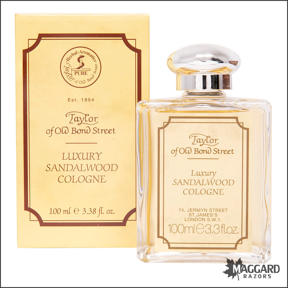 1960〜ビンテージタバックオーデコロン100ml Taylor of Old Bond Street Sandalwood Cologne, 100ml — Maggard Razors