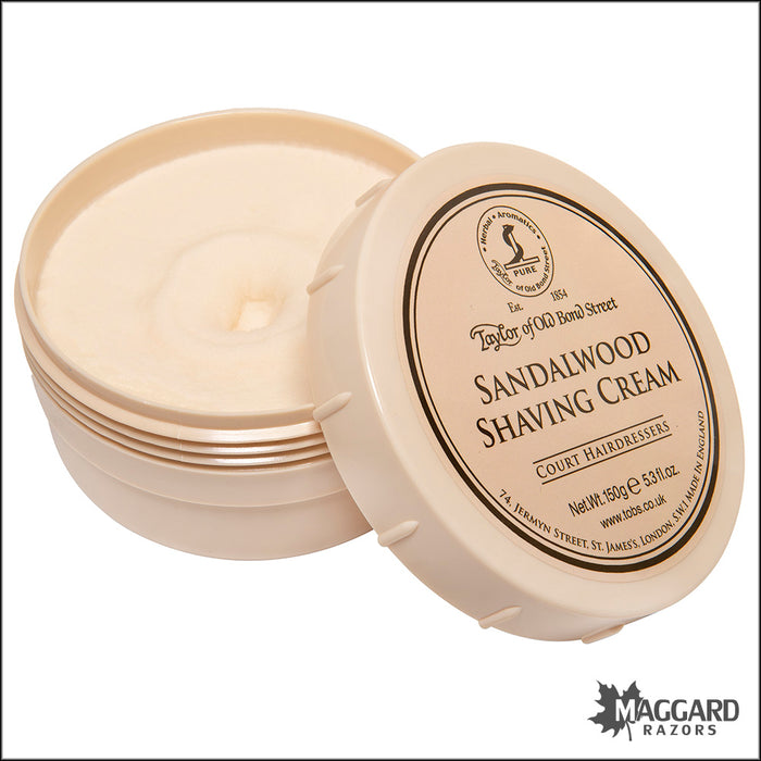 Taylor of Old Bond Street Sandalwood Shave Cream, 150g
