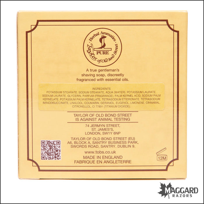 Taylor of Old Bond Street Sandalwood Herbal Shaving Soap Refill, 100g