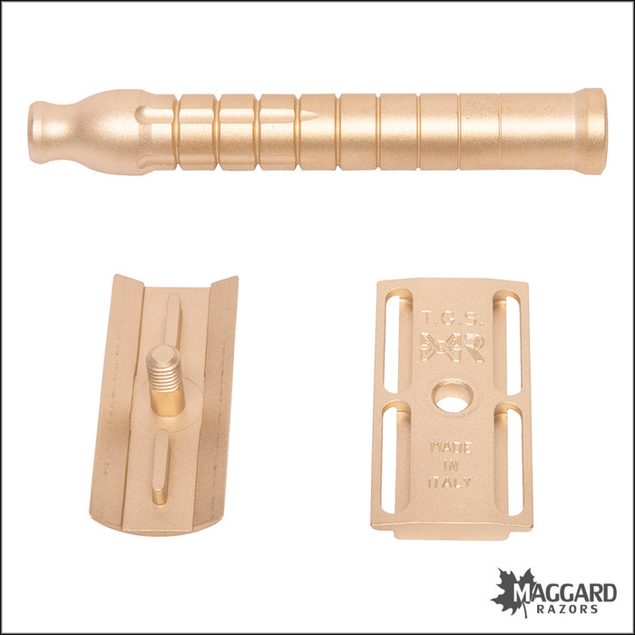 Macsmile Razor The Goodfellas' Smile Bayonetta Machined Brass DE Safety Razor, Satin ...
