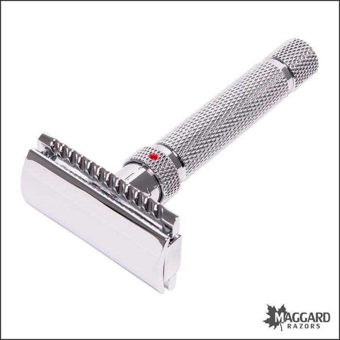 Polished Razorblade The Goodfellas' Smile Blazer Adjustable DE Safety Razor, Polished Fini ...