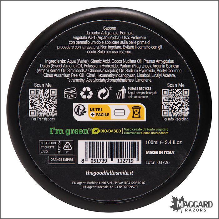 The Goodfellas' Smile Orange Empire Shaving Soap, 3.4oz