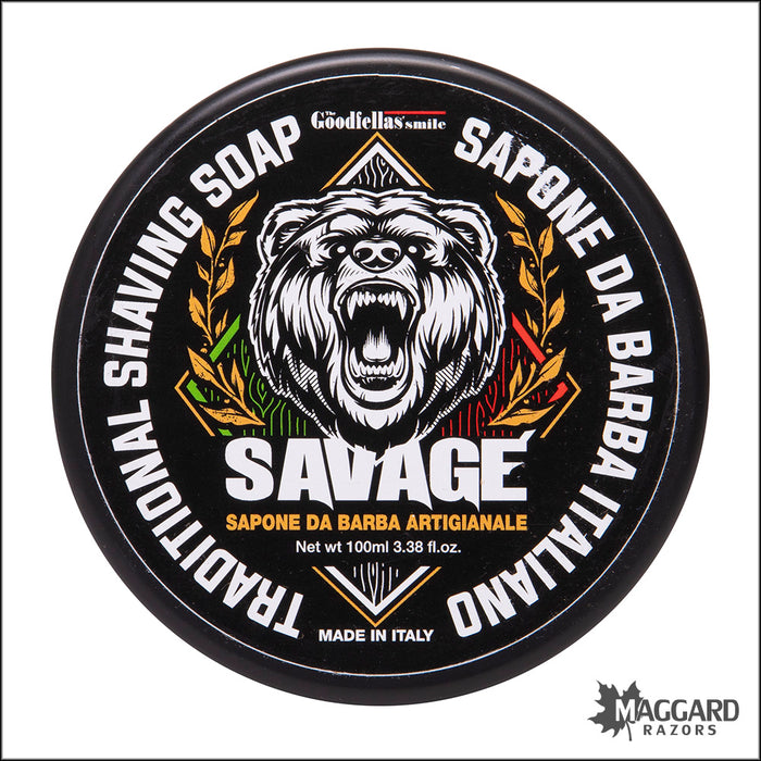 The Goodfellas' Smile Savage Shaving Soap, 3.4oz