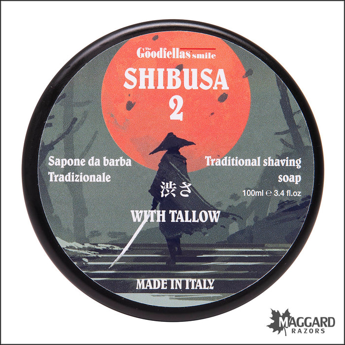 The Goodfellas' Smile Shibusa 2 Tallow Shaving Soap, 3.4oz