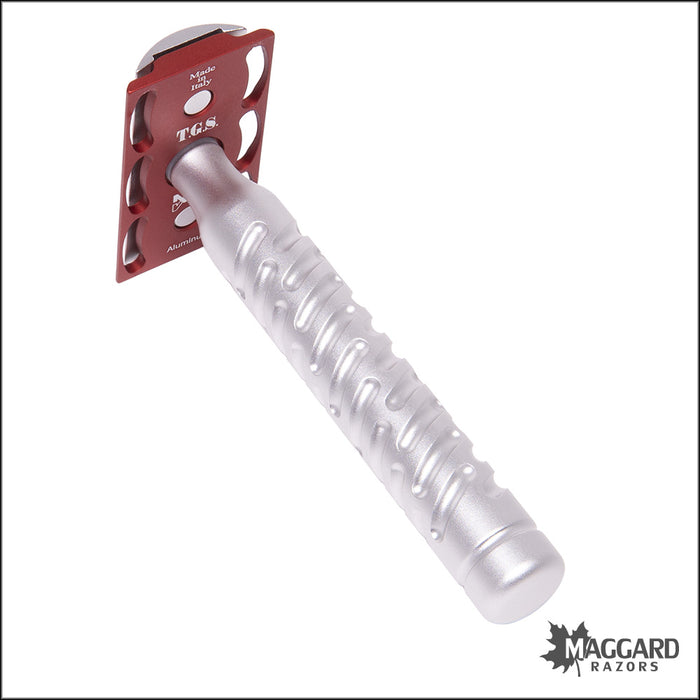 Macsmile Razor The Goodfellas' Smile Styletto Close Shave Machined Aluminum DE Safety ...