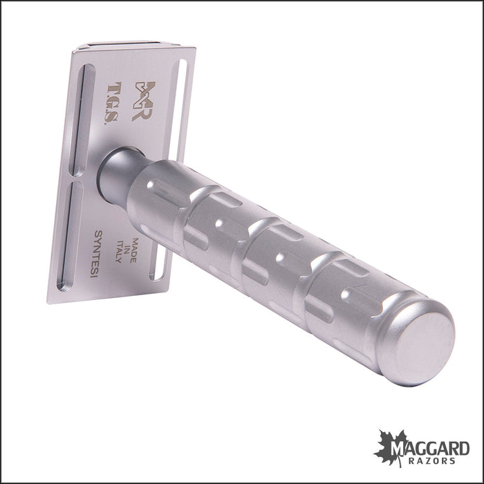 Macsmile Razor The Goodfellas' Smile Syntesi Machined Stainless Steel DE Safety Razor ...