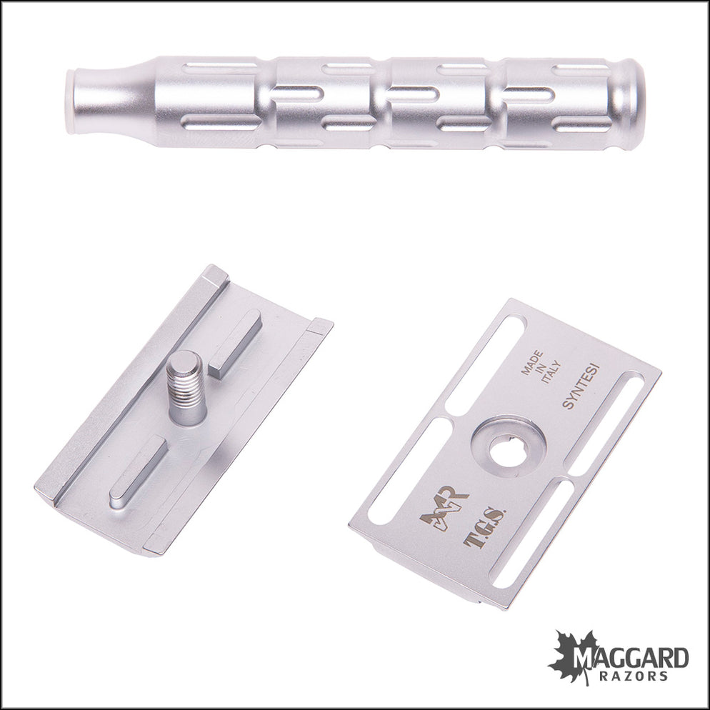 Macsmile Razor The Goodfellas' Smile Syntesi Machined Stainless Steel DE Safety Razor ...