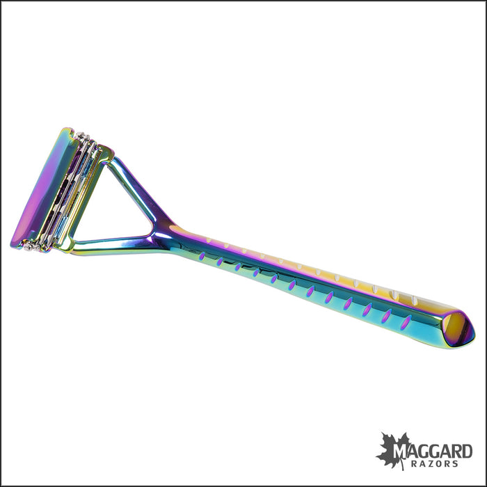 Leaf Single Edge Multiblade Pivoting Head Razor, with Starter Blades ...