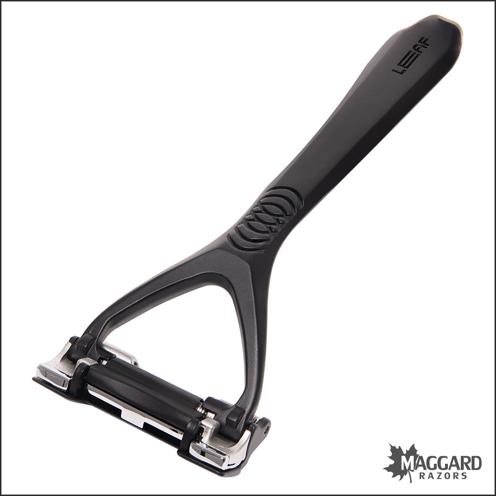 Leaf Two - Multi Blade Pivoting Head Safety Razor, Black — Maggard Razors