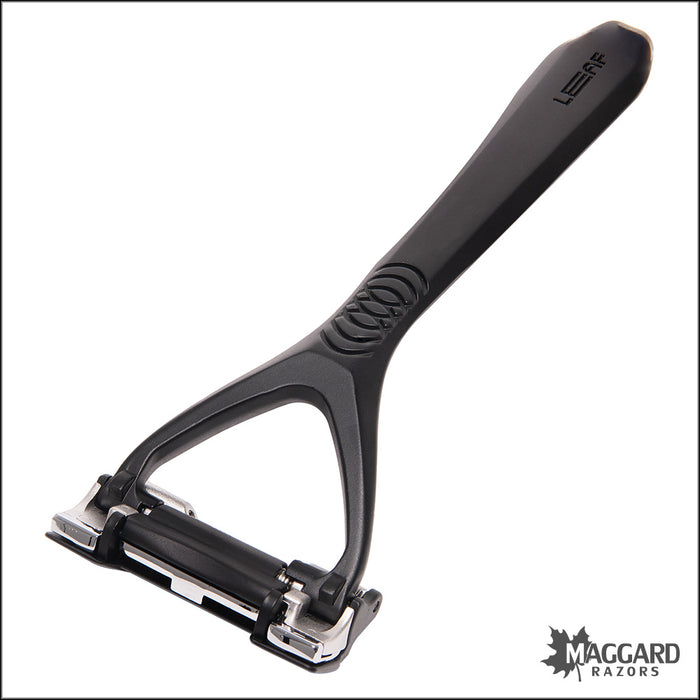 Leaf Two - Multi Blade Pivoting Head Safety Razor, Black — Maggard Razors