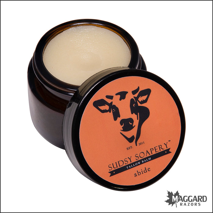 The Sudsy Soapery Abide Grass Fed Tallow and Shea Balm, 1oz