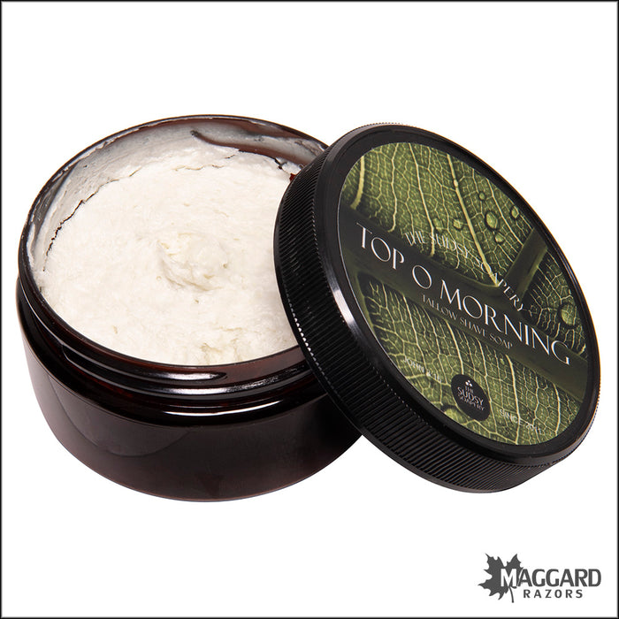 The Sudsy Soapery Top O' the Morning Artisan Tallow Shaving Soap, 5.5oz