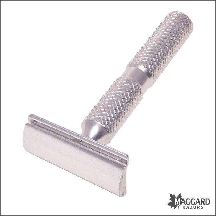 Timeless Razor Machined Aluminum Slant DE Safety Razor, with Stand ...