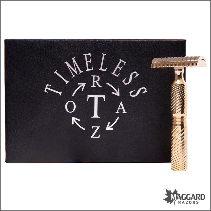 Timeless Razor Model TRBR78 Bronze Open Comb DE Safety Razor