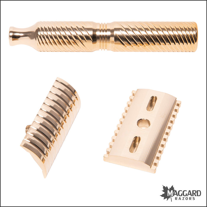 Timeless Razor Model TRBR78 Bronze Open Comb DE Safety Razor