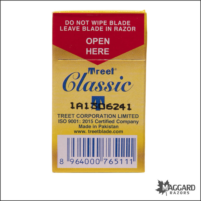 Treet Classic Double Edge Razor Blades, 10 Blades