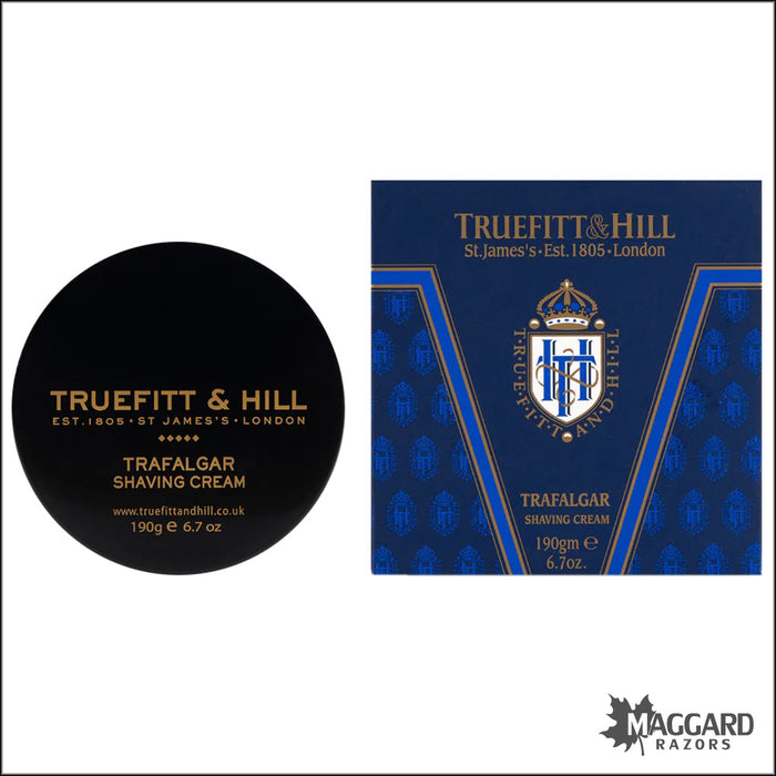 Truefitt and Hill Trafalgar Shaving Cream, 6.7oz Jar