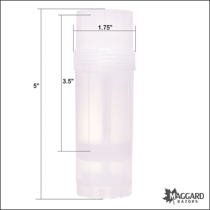 Twist Up Shaving Soap Stick Container, 2oz Empty