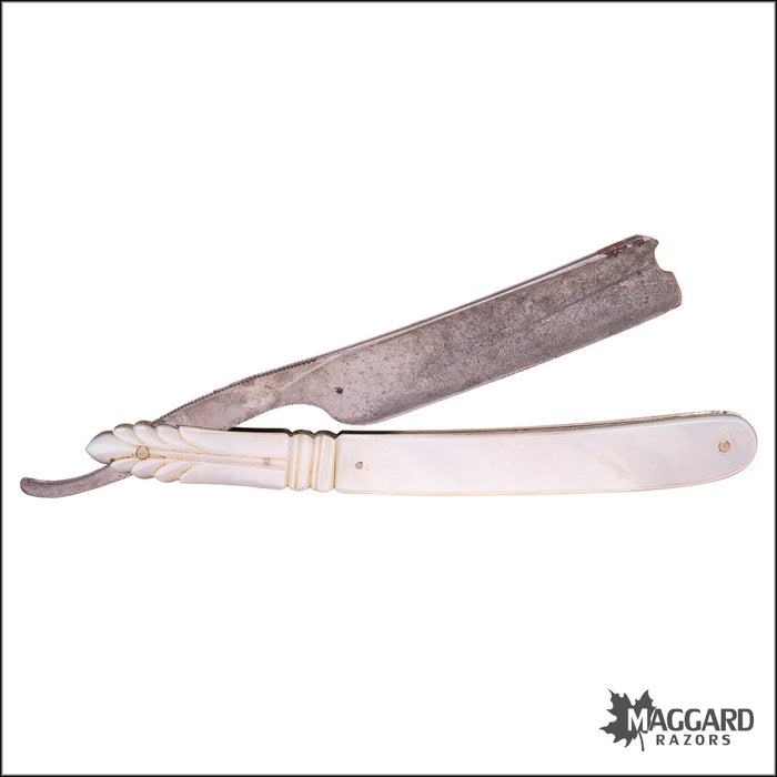 #1007 Vintage Straight Razor - Wade & Butcher, Mother of Pearl, 5/8