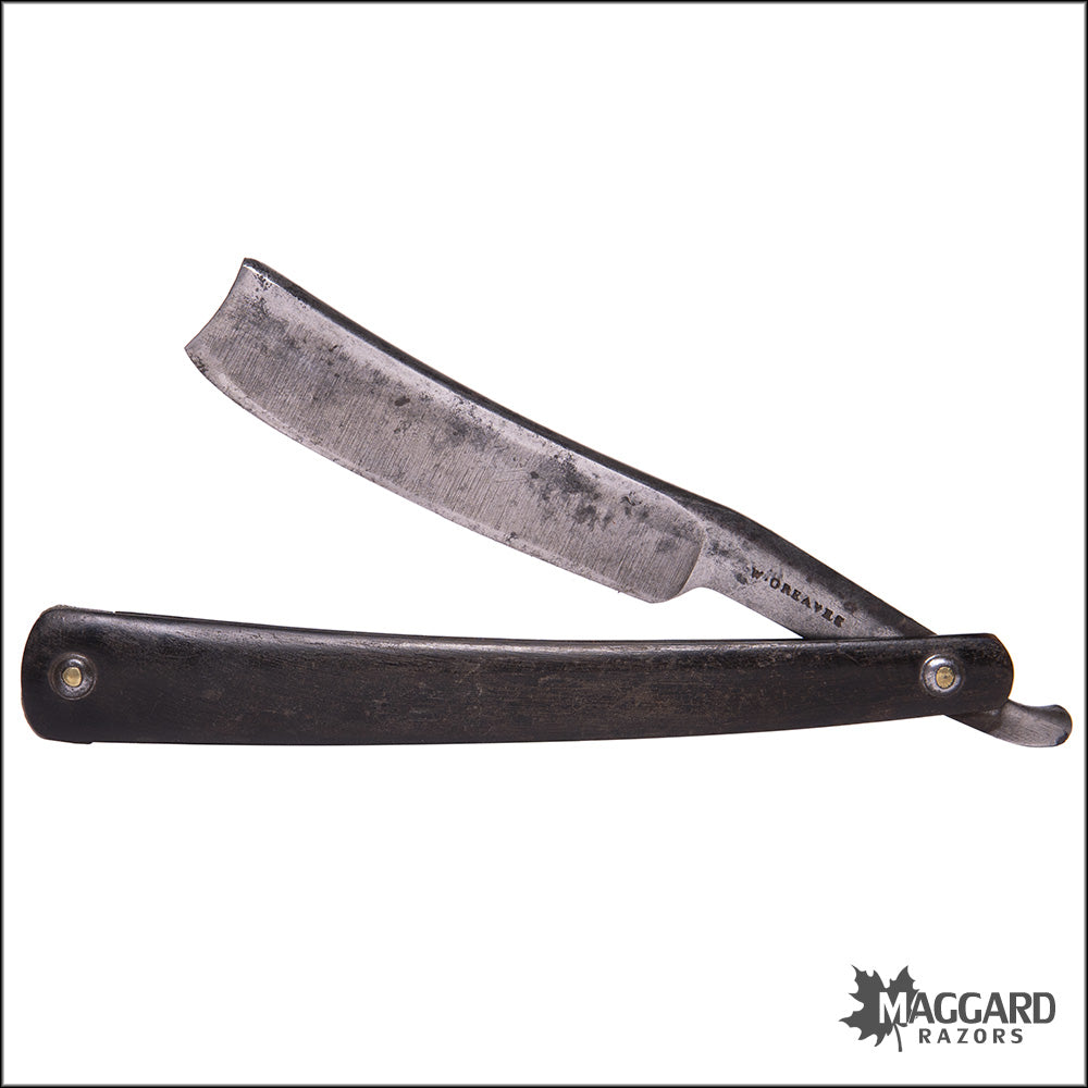 #1047 Vintage Straight Razor - W. Greaves 11/16 — Maggard Razors