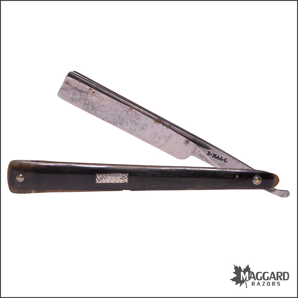 Vintage Vault Razor #1062 Vintage Straight Razor - I. HALL ca. 1820, 5/8+ — Maggard Razors