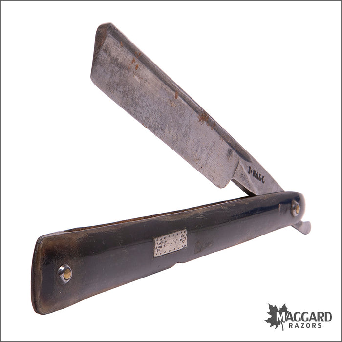 Vintage Vault Razor #1062 Vintage Straight Razor - I. HALL ca. 1820, 5/8+ — Maggard Razors
