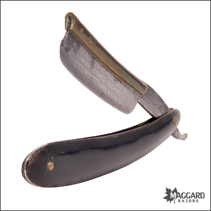 Vintage Vault Razor #1069 Vintage Straight Razor - George Wostenholm Frameback 7/8 ...