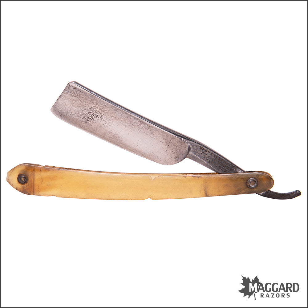 #1083 Vintage Straight Razor - W Greaves & Sons 7/8
