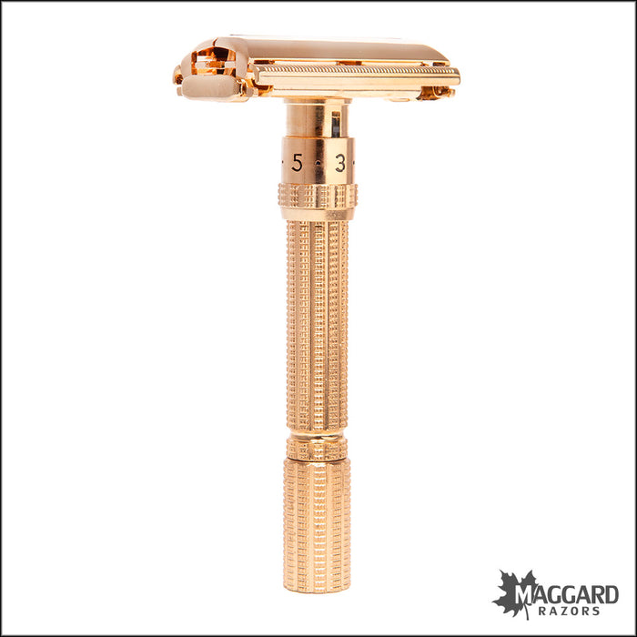 Solid Gold Razor #1103 Gillette Gold Aristocrat Adjustable Razor, Cased, 1964 — Maggard ...