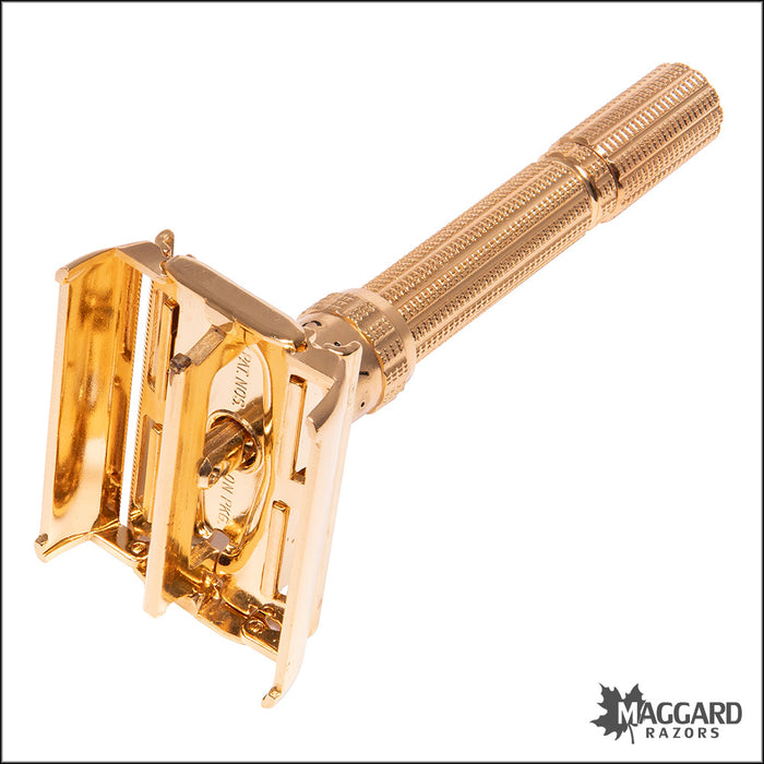 #1103 Gillette Gold Aristocrat Adjustable Razor, Cased, 1964 — Maggard ...