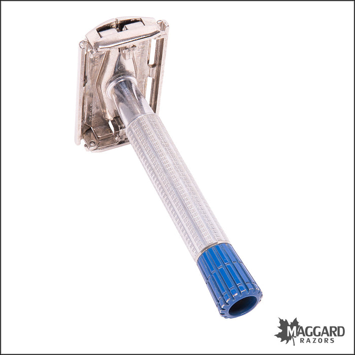 Light Blue Handheld Razor #1105 Gillette Blue Tip (Light) Superspeed Razor 1956 — Maggard Razors