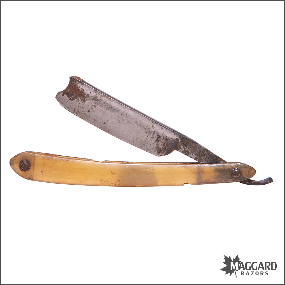 #1115 Vintage Straight Razor - W. Greaves, 13/16+ — Maggard Razors
