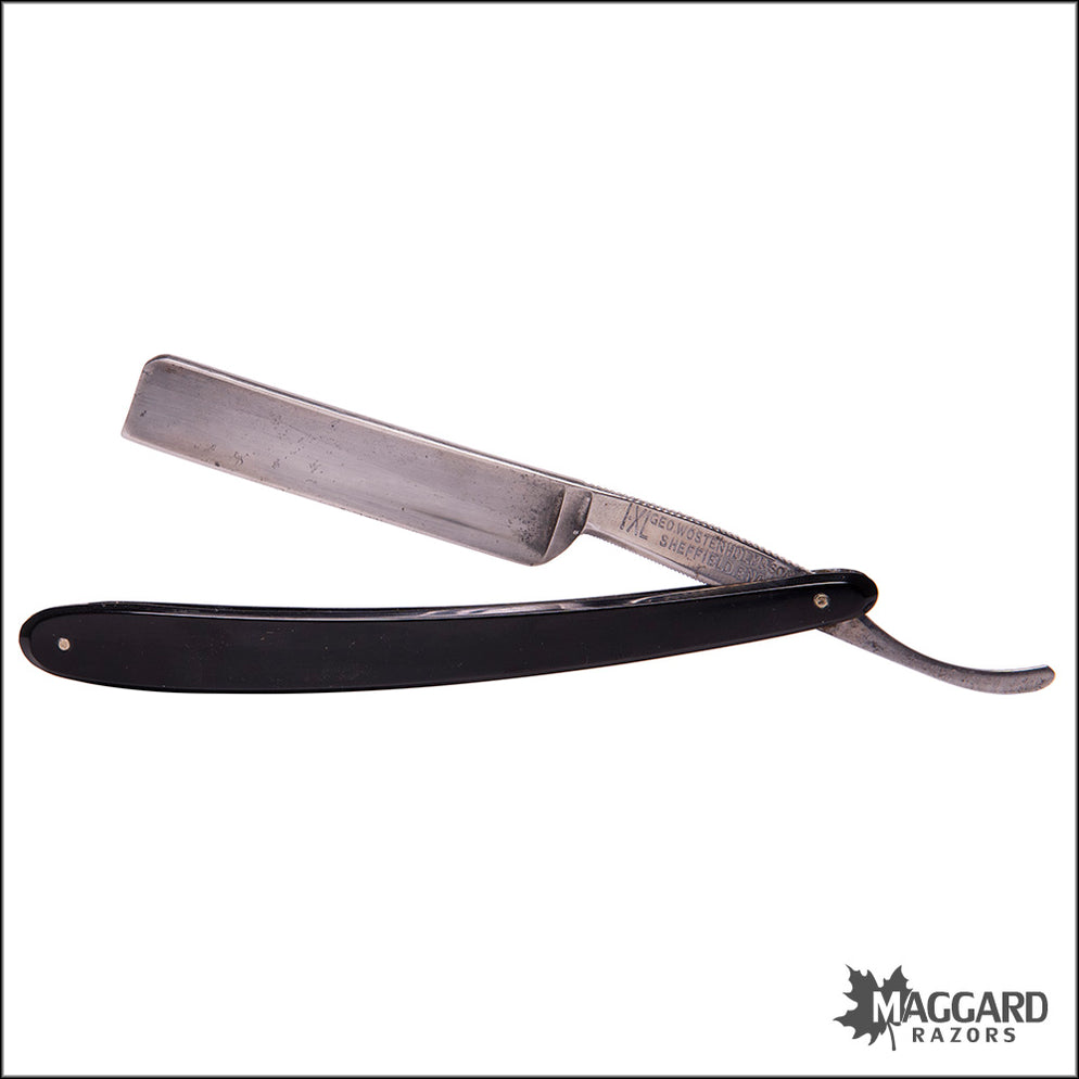 #1120 Vintage Straight Razor - Wostenholm IXL /w Long Monkey Tail ...