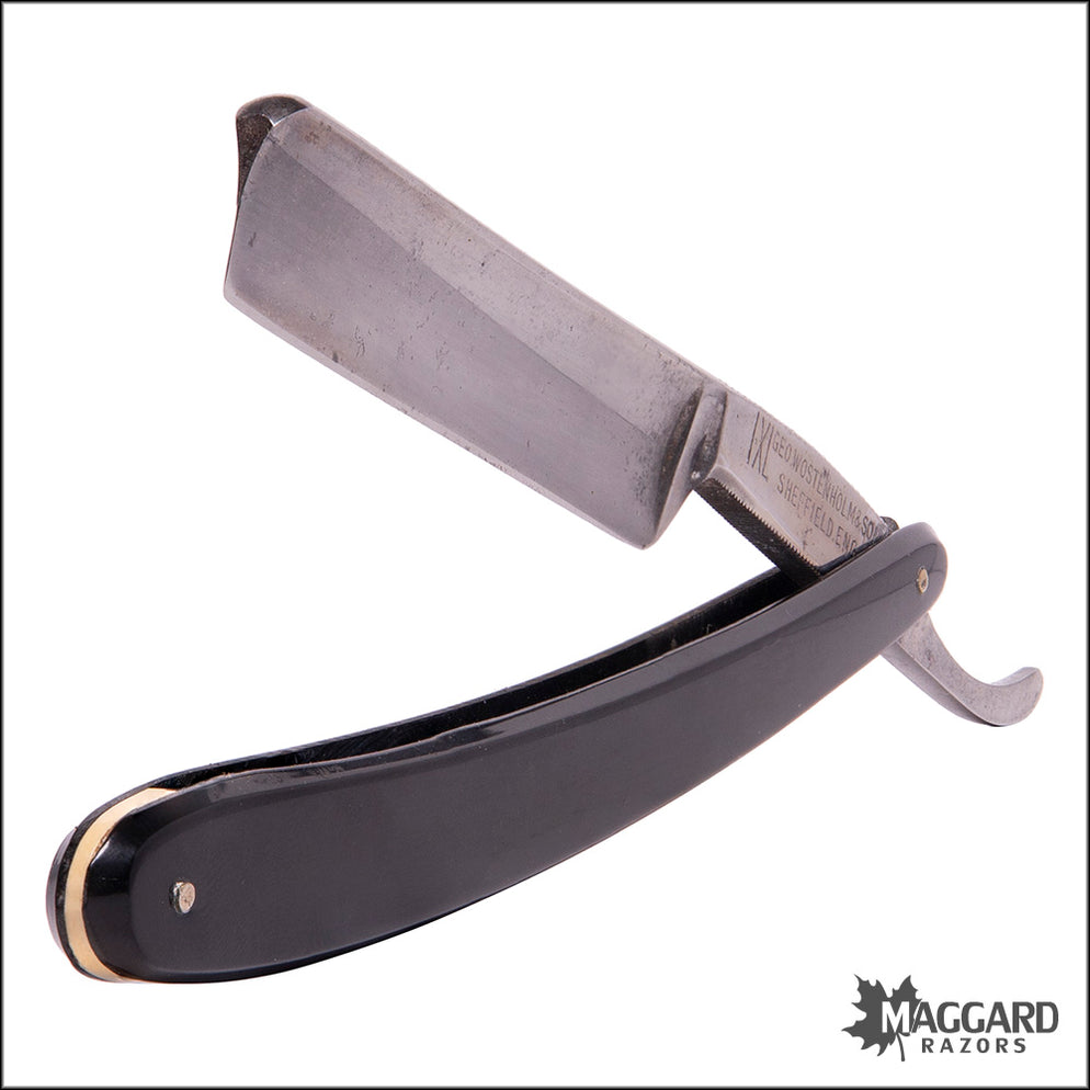 #1120 Vintage Straight Razor - Wostenholm IXL /w Long Monkey Tail ...