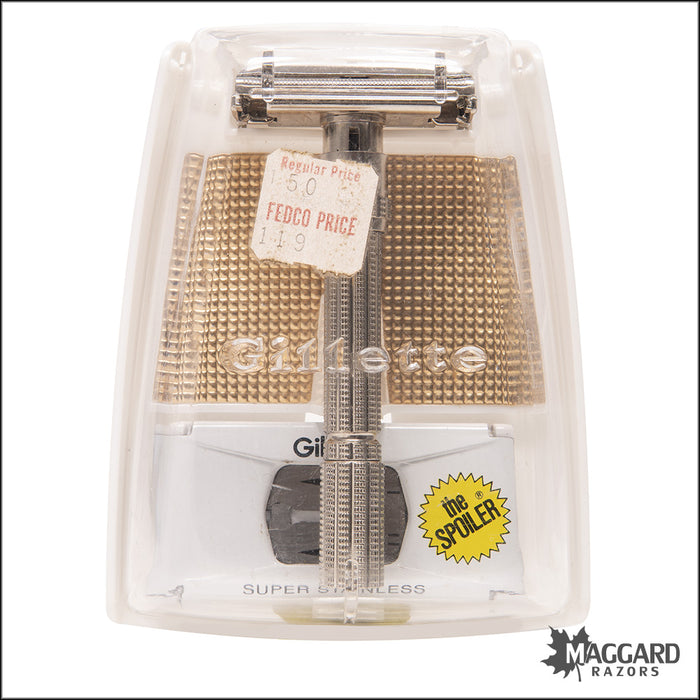 #1129 Vintage Gillette Slim Adjustable, Cased, 1966 (L-1)