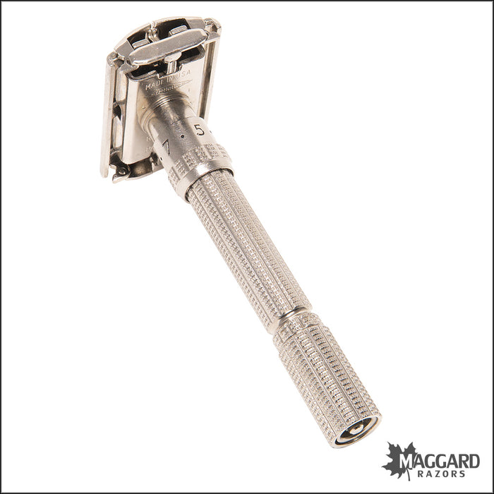 #1129 Vintage Gillette Slim Adjustable, Cased, 1966 (L-1)