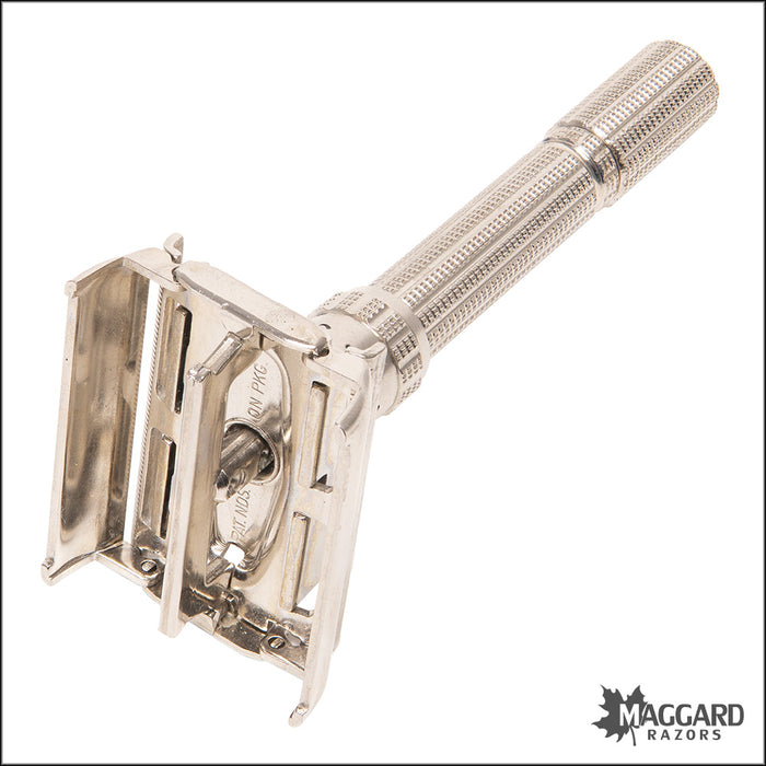 #1129 Vintage Gillette Slim Adjustable, Cased, 1966 (L-1)