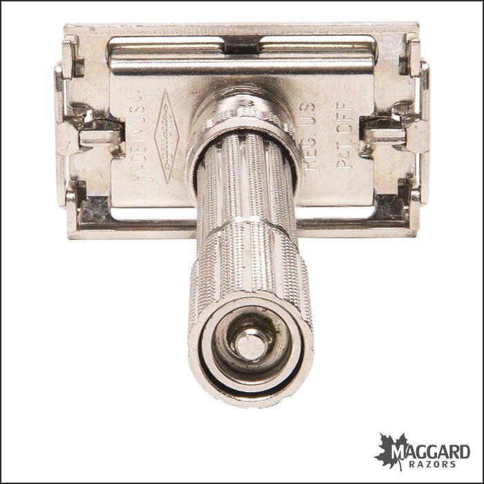 #1129 Vintage Gillette Slim Adjustable, Cased, 1966 (L-1)