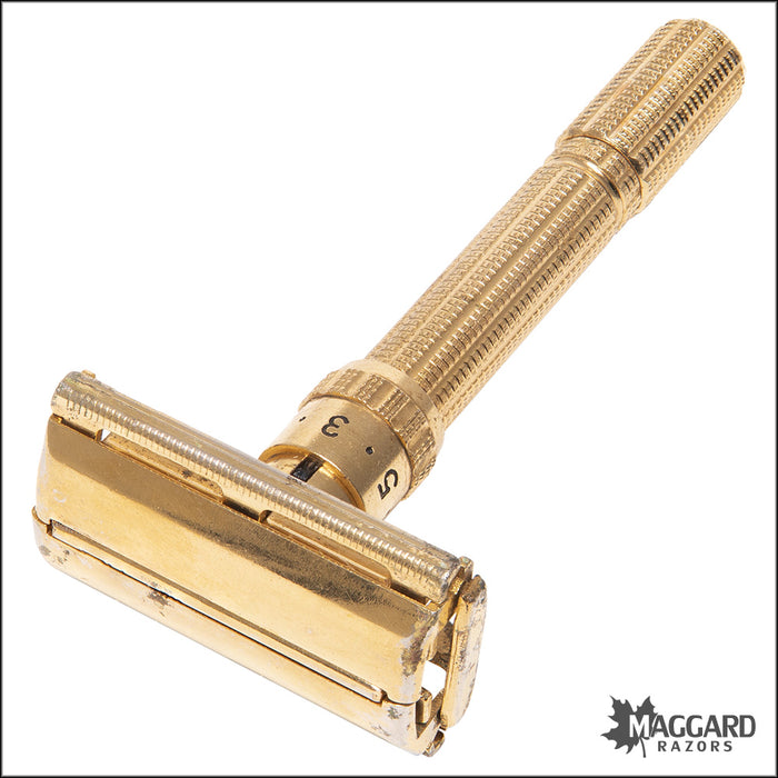 #1137 Vintage Gillette Adjustable Gold Aristocrat, 1961 (G-3)