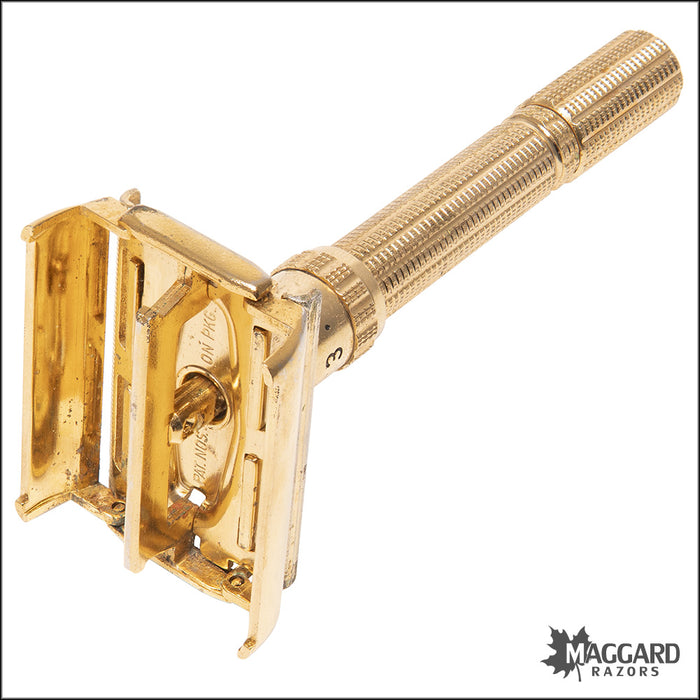 #1137 Vintage Gillette Adjustable Gold Aristocrat, 1961 (G-3)
