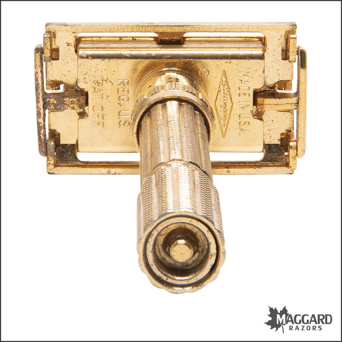 #1137 Vintage Gillette Adjustable Gold Aristocrat, 1961 (G-3)