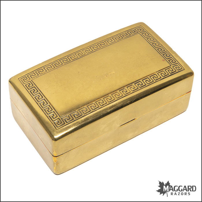 #1126 Gillette Gold OC Aristocrat Adjustable Razor, Cased, 1930s