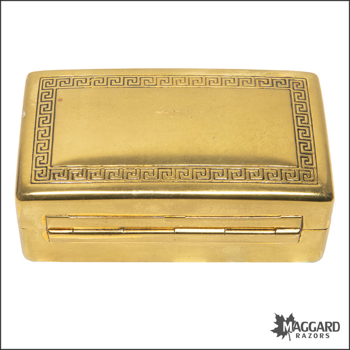 #1126 Gillette Gold OC Aristocrat Adjustable Razor, Cased, 1930s