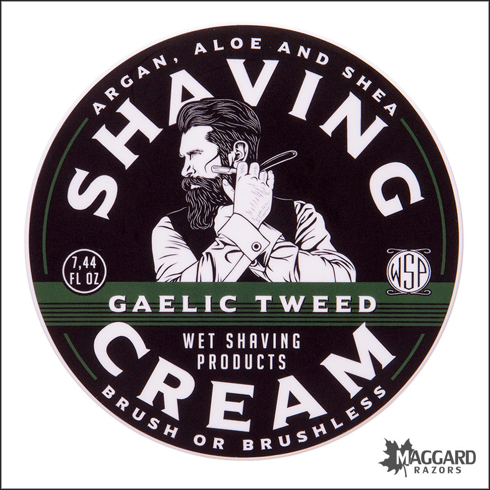 WSP Gaelic Tweed Vegan Shaving Cream, 7.4oz — Maggard Razors